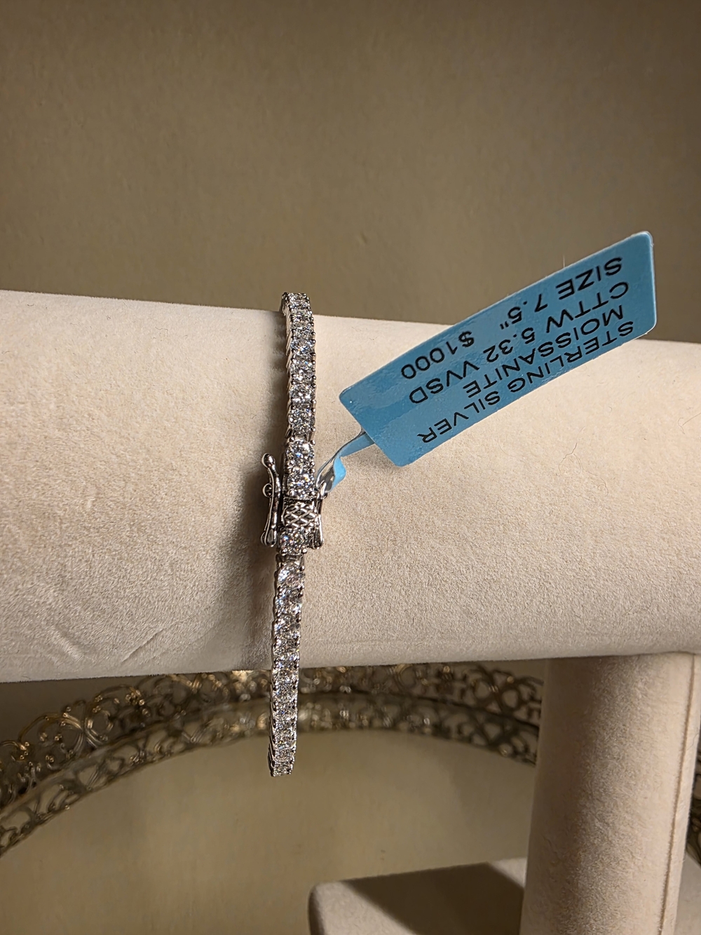 ✨️✨️ 925 Sterling Silver Moissanite Tennis Bracelet and Moissanite Hoops